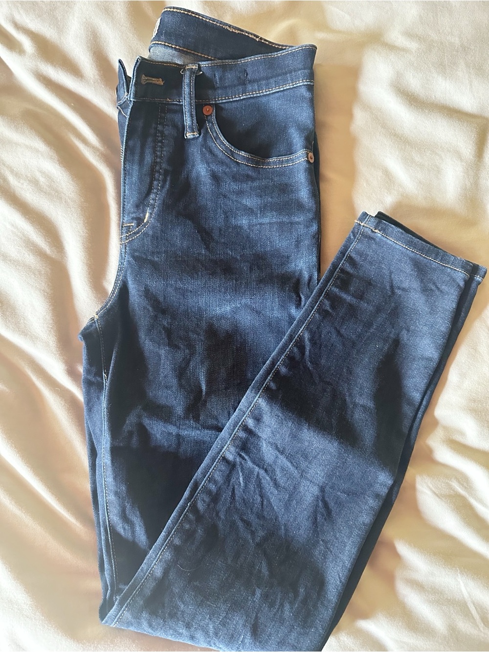 Madewell Dark Blue Skinny Stretch Jeans